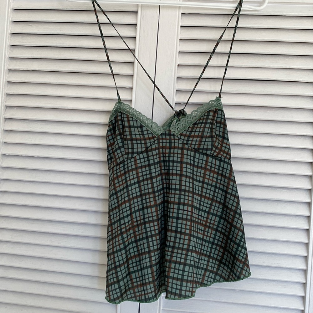 Free People Intimately Plaid Cami